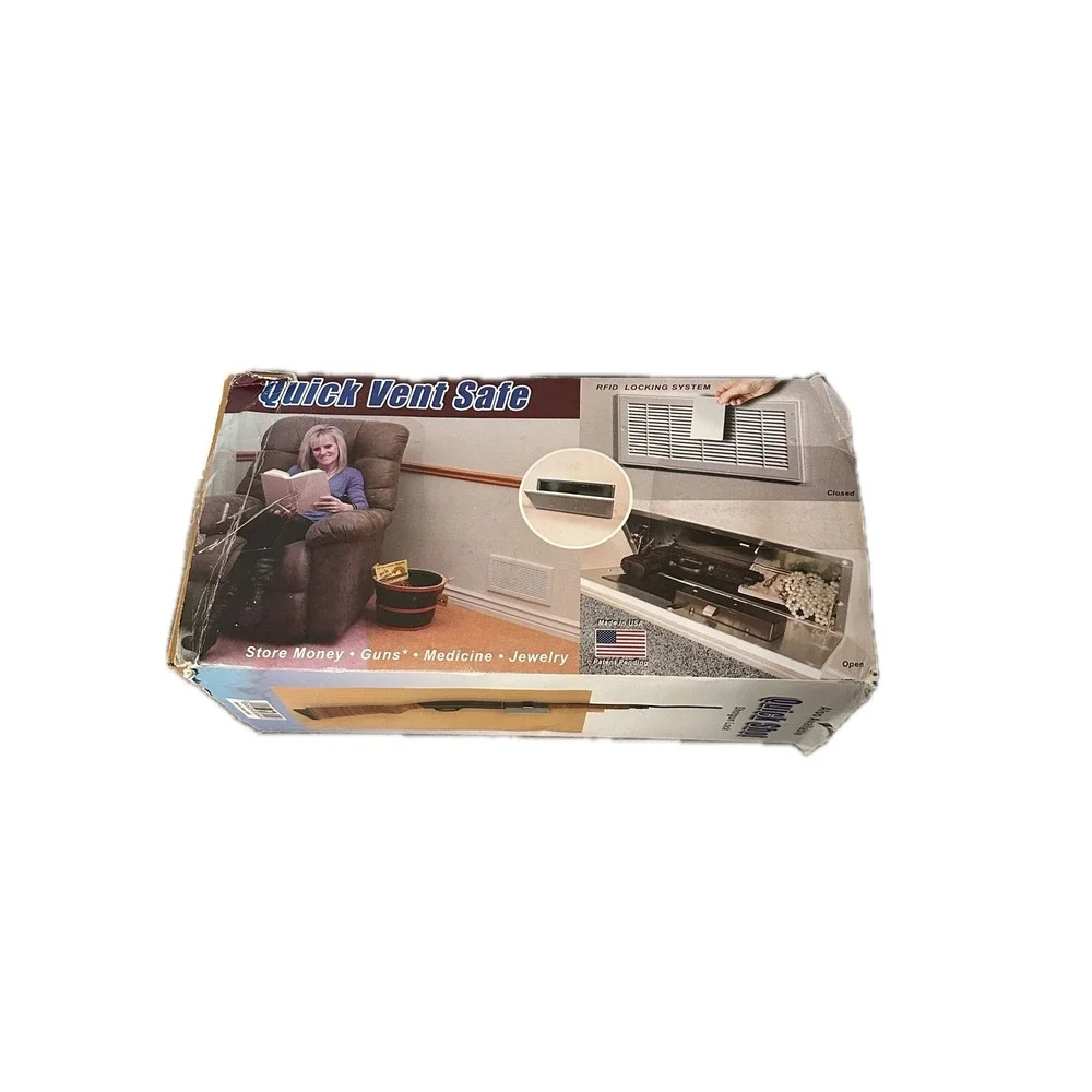 Quick Vent Safe RFID Hidden Wall Safe Concealment Magnetic Locking System White